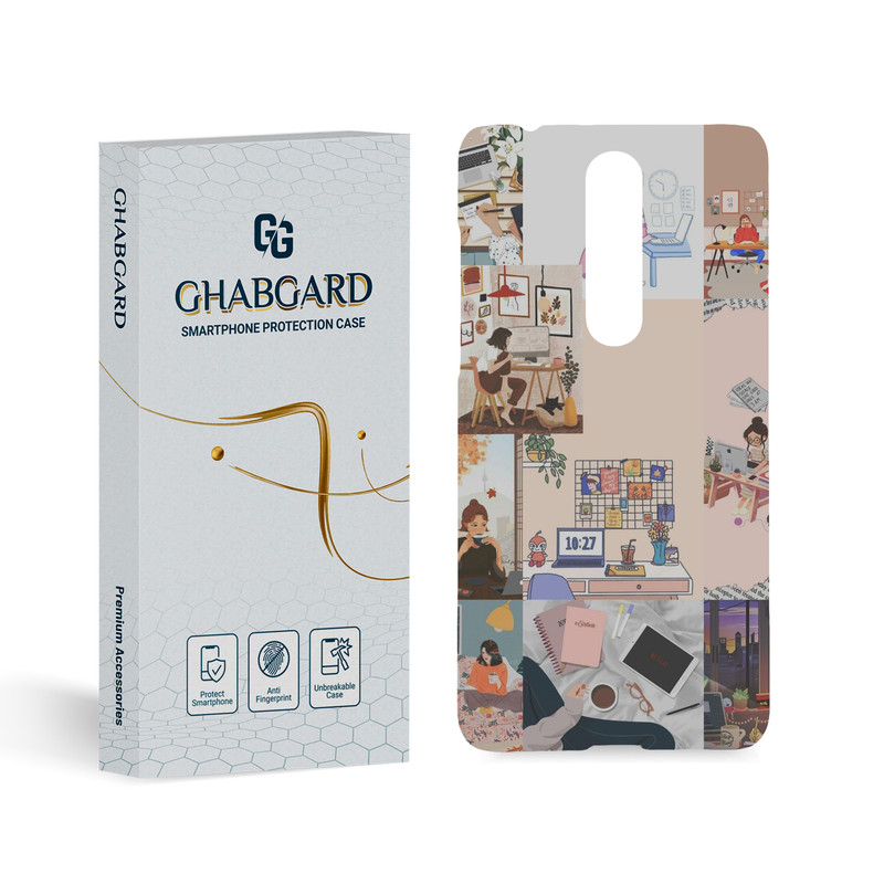 کاور قاب گارد مدل دخترانه مناسب برای گوشی موبایل نوکیا 3.1 Plus