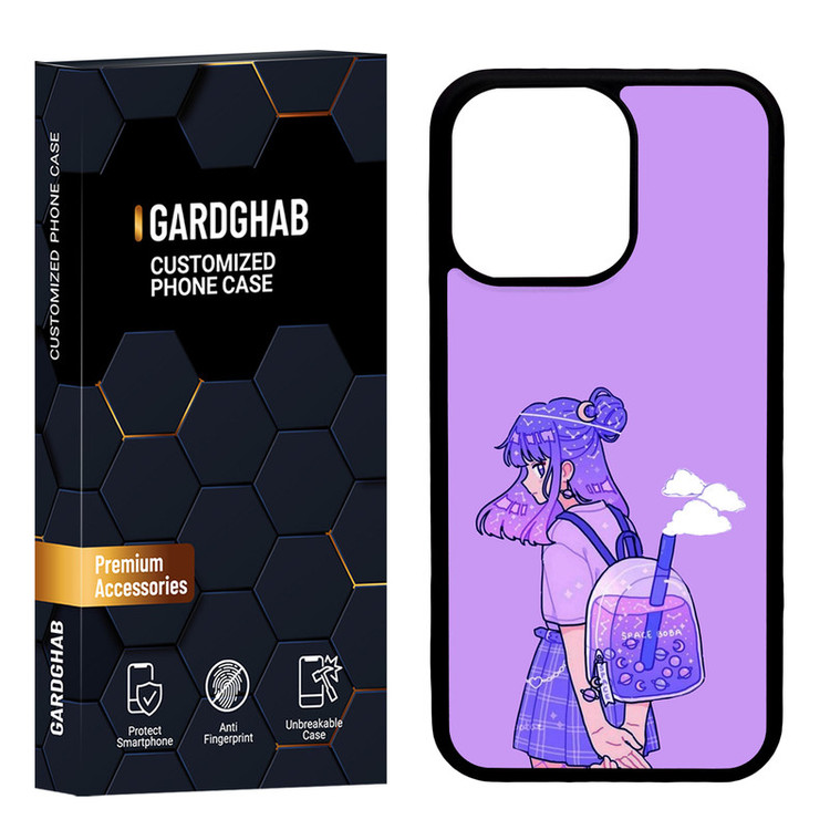 کاور گارد قاب مدل پشت گلس دخترانه مناسب برای گوشی موبایل اپل iPhone 13 Pro