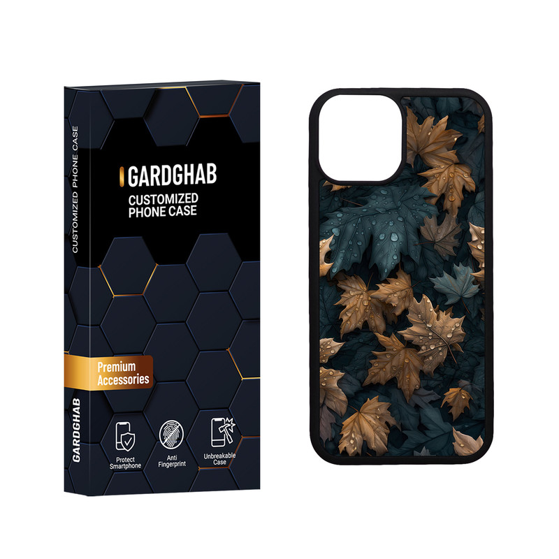 کاور گارد قاب مدل دور ژله ای برگ مناسب برای گوشی موبایل اپل iPhone 13 Mini