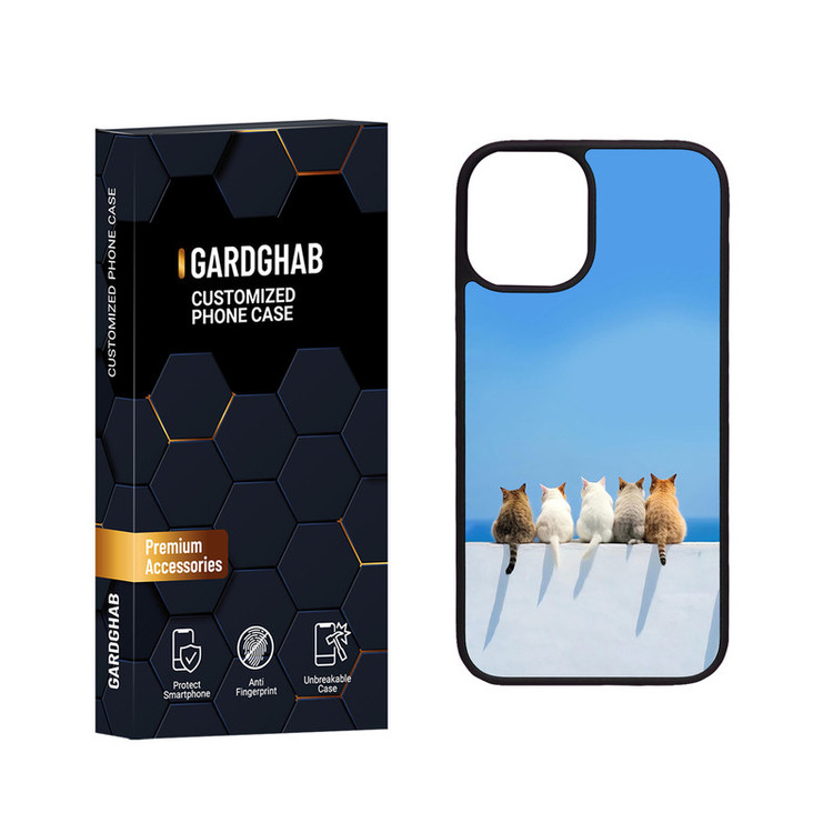 کاور گارد قاب مدل دور ژله ای هنری مناسب برای گوشی موبایل اپل iPhone 12 Mini
