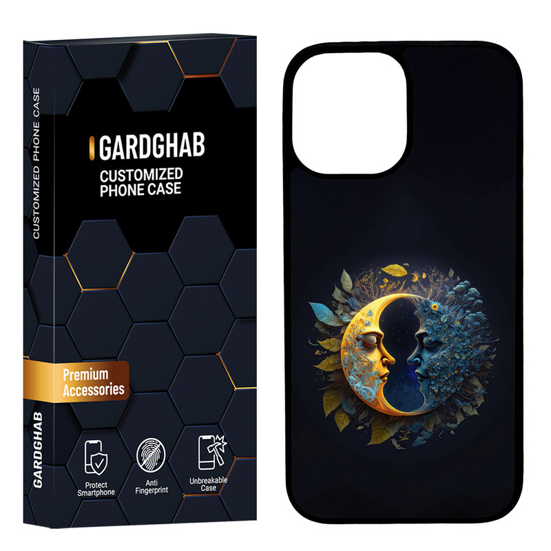 کاور گارد قاب مدل پشت گلس هنری مناسب برای گوشی موبایل اپل iPhone 12 Pro Max