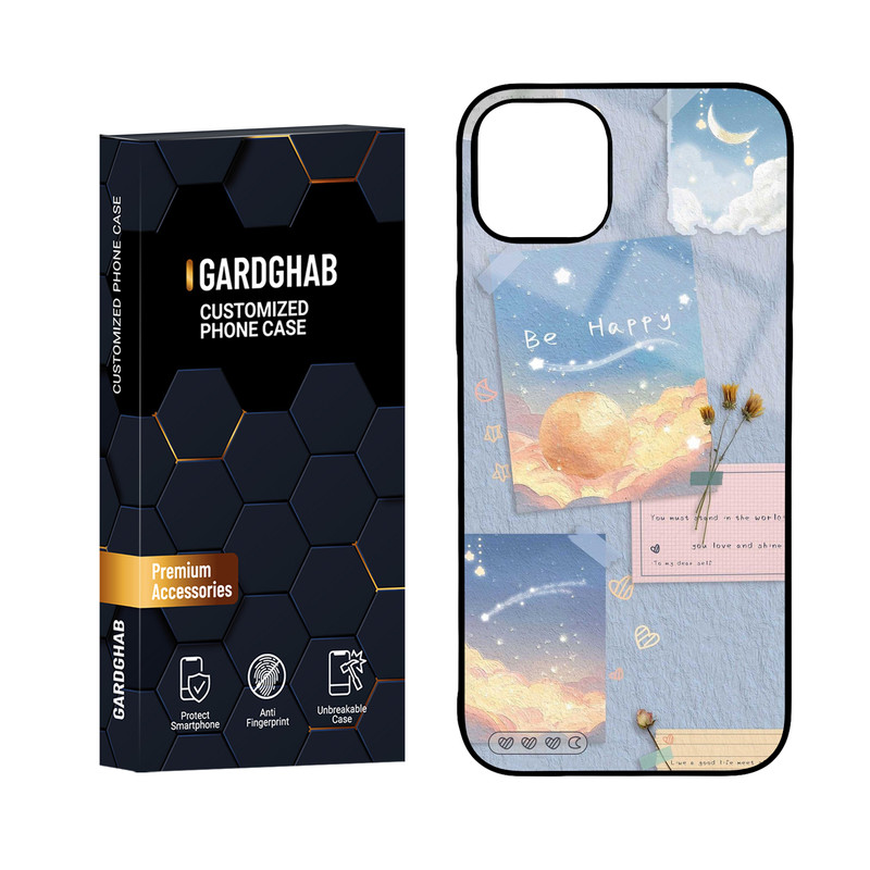 کاور گارد قاب مدل پشت گلس فانتزی مناسب برای گوشی موبایل اپل iPhone 15 Plus