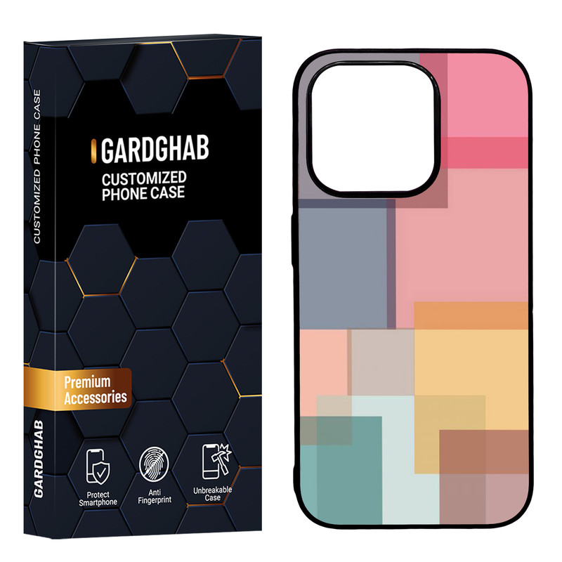 کاور گارد قاب مدل پشت گلس ساده مناسب برای گوشی موبایل اپل iPhone 15 Pro