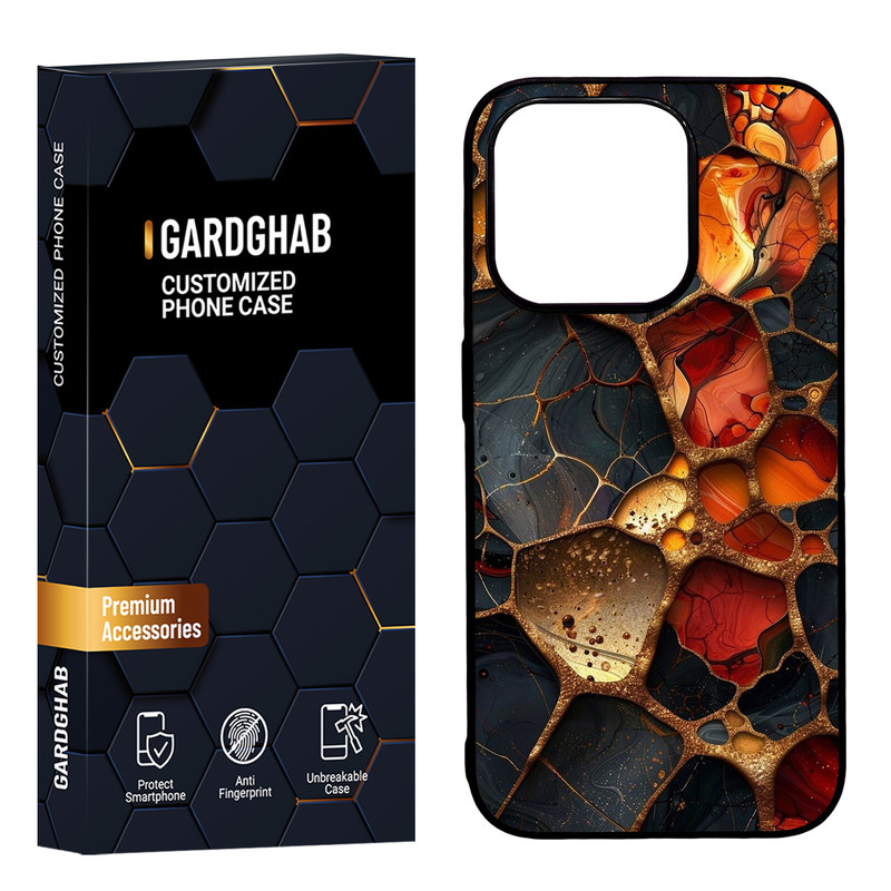کاور گارد قاب مدل پشت گلس ساده مناسب برای گوشی موبایل اپل iPhone 15 Pro