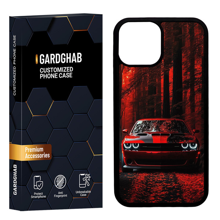کاور گارد قاب مدل دور ژله ای پشت گلس پسرانه مناسب برای گوشی موبایل اپل iPhone 13 Mini