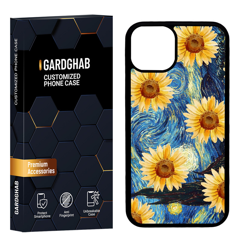 کاور گارد قاب مدل پشت گلس هنری مناسب برای گوشی موبایل اپل iPhone 13