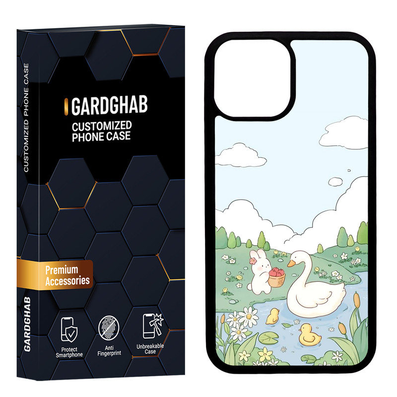 کاور گارد قاب مدل دور ژله ای فانتزی مناسب برای گوشی موبایل اپل iPhone 13 Mini