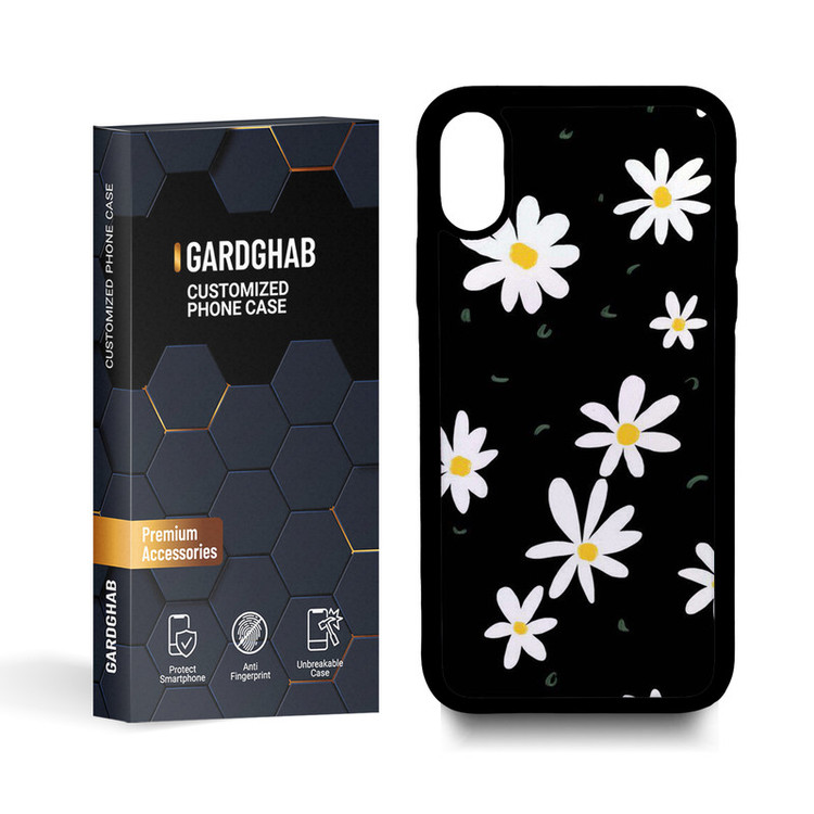 کاور گارد قاب مدل گل مناسب برای گوشی موبایل اپل iphone x / xs