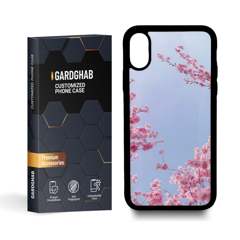 کاور گارد قاب مدل گل مناسب برای گوشی موبایل اپل iphone x / xs