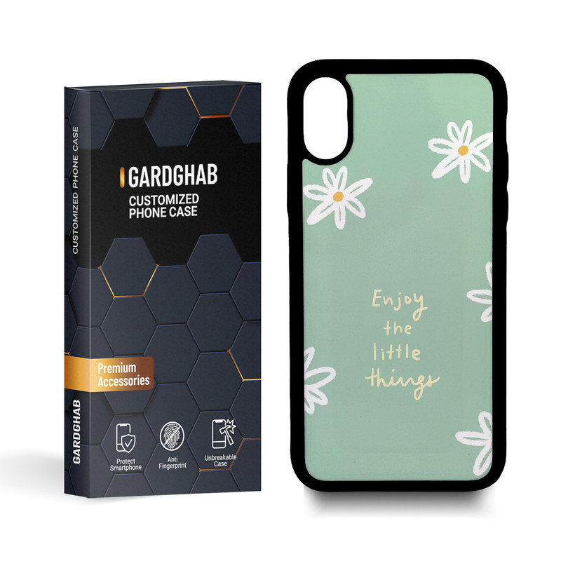 کاور گارد قاب مدل گل مناسب برای گوشی موبایل اپل iphone x / xs