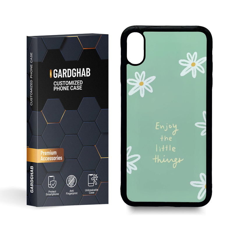 کاور گارد قاب مدل گل مناسب برای گوشی موبایل اپل iphone xs max
