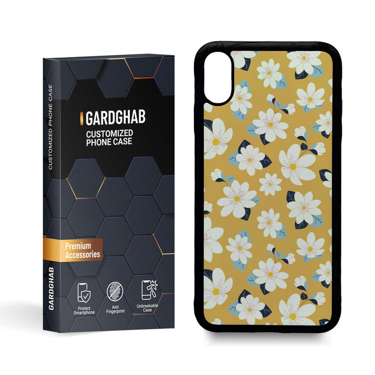 کاور گارد قاب مدل گل مناسب برای گوشی موبایل اپل iphone xs max