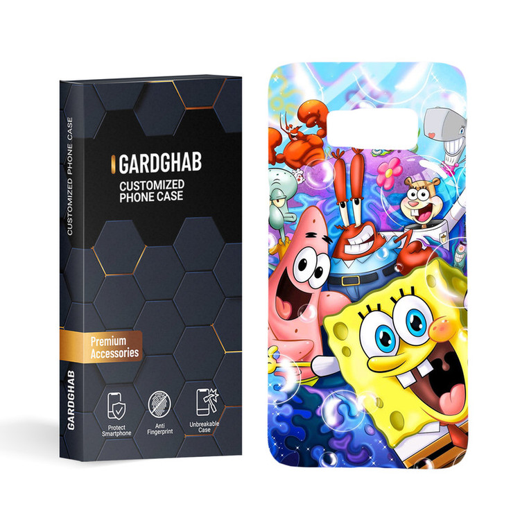 کاور گارد قاب مدل باب اسفنجی مناسب برای گوشی موبایل سامسونگ galaxy s8
