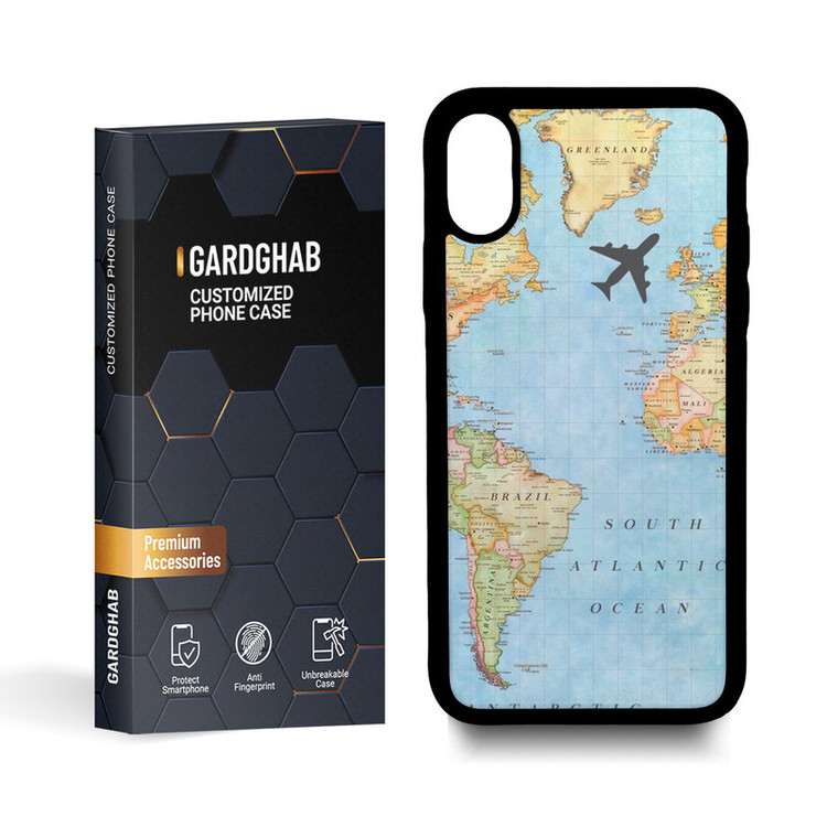 کاور گارد قاب مدل ساده مناسب برای گوشی موبایل اپل iphone x / xs