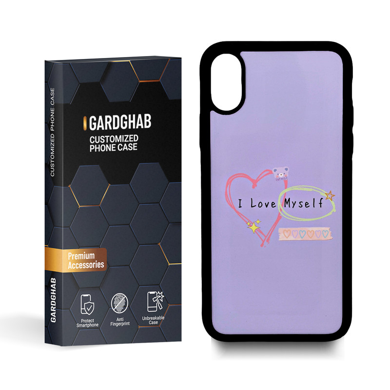 کاور گارد قاب مدل تکست مناسب برای گوشی موبایل اپل iphone x / xs