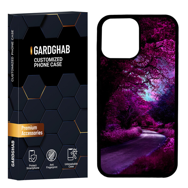 کاور گارد قاب مدل دور ژله ای منظره و طبیعت مناسب برای گوشی موبایل اپل iPhone 13 Promax