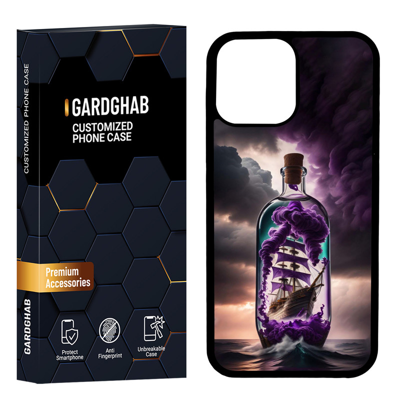 کاور گارد قاب مدل دور ژله ای هنری مناسب برای گوشی موبایل اپل iPhone 13 Promax