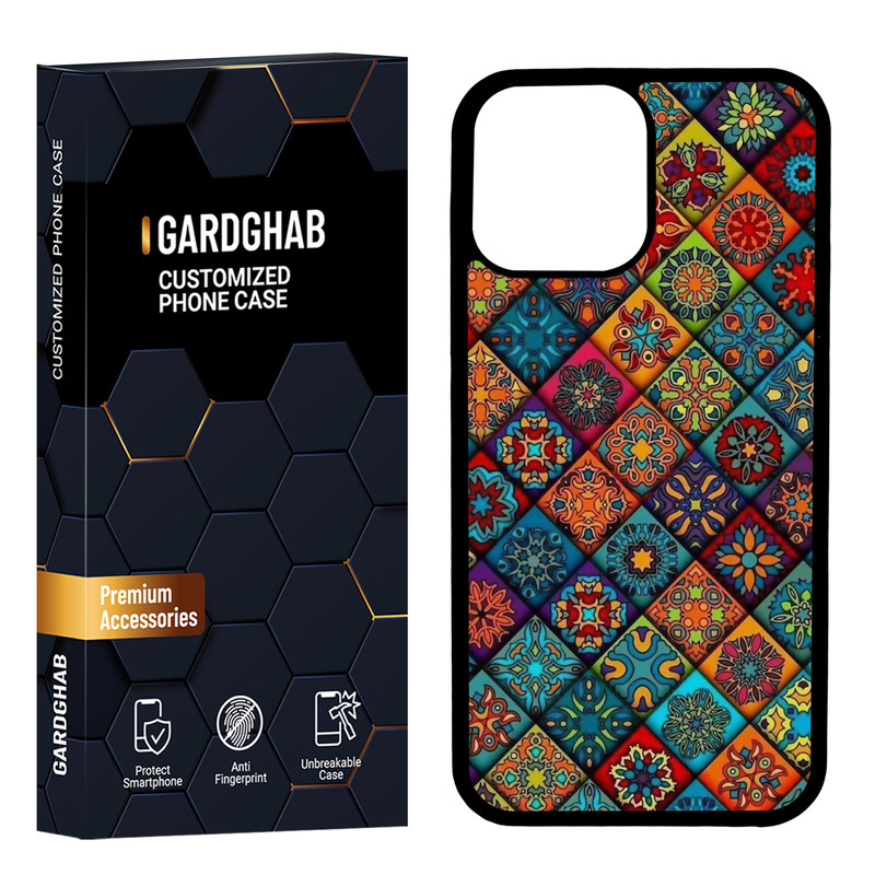 کاور گارد قاب مدل دور ژله ای هنری مناسب برای گوشی موبایل اپل iPhone 13 Promax