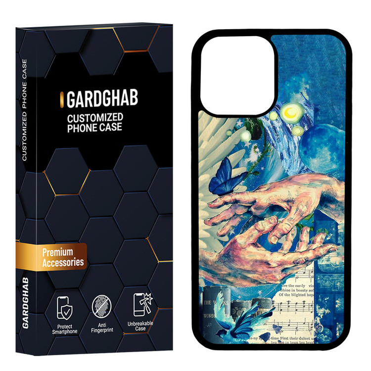 کاور گارد قاب مدل دور ژله ای هنری مناسب برای گوشی موبایل اپل iPhone 13 Promax
