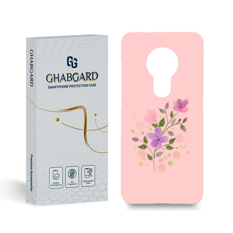 کاور قاب گارد مدل گل مناسب برای گوشی موبایل نوکیا 7.2 / 6.2