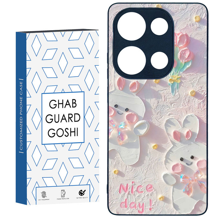 کاور قاب گارد گوشی طرح گل کد TPU-214 مناسب برای گوشی موبایل شیائومی Redmi Note 13 Pro 4G / Poco M6 Pro 4G