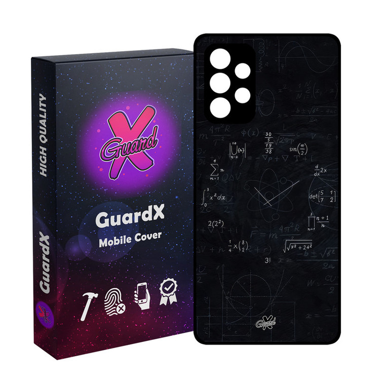 کاور گارد ایکس طرح ریاضی مدل Glass10631 مناسب برای گوشی موبایل سامسونگ Galaxy A53