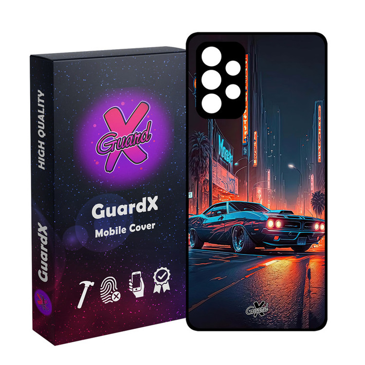 کاور گارد ایکس طرح ماشین مدل Glass10609 مناسب برای گوشی موبایل سامسونگ Galaxy A52/A52S