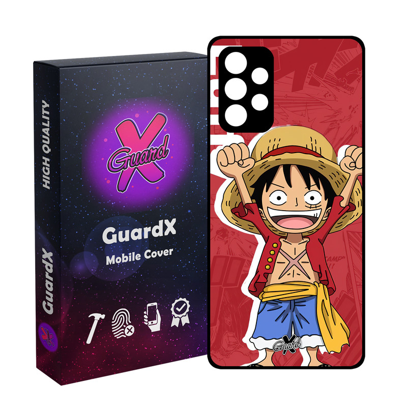 کاور گارد ایکس طرح One Piece Luffy Anime مدل Glass10470 مناسب برای گوشی موبایل سامسونگ Galaxy A53