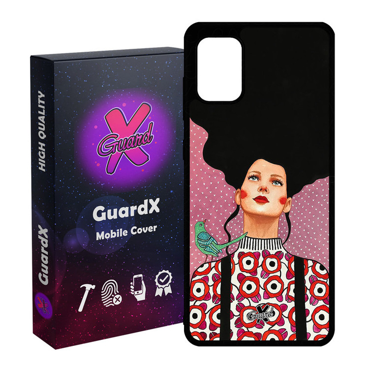 کاور گارد ایکس طرح دختر مدل Glass10139 مناسب برای گوشی موبایل سامسونگ Galaxy A31