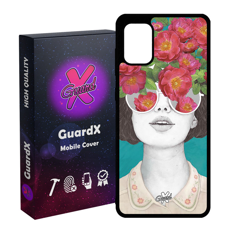 کاور گارد ایکس طرح Girl مدل Glass10148 مناسب برای گوشی موبایل سامسونگ Galaxy A31