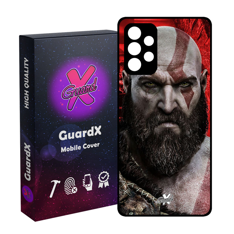 کاور گارد ایکس طرح God of War مدل Glass10035 مناسب برای گوشی موبایل سامسونگ Galaxy A53