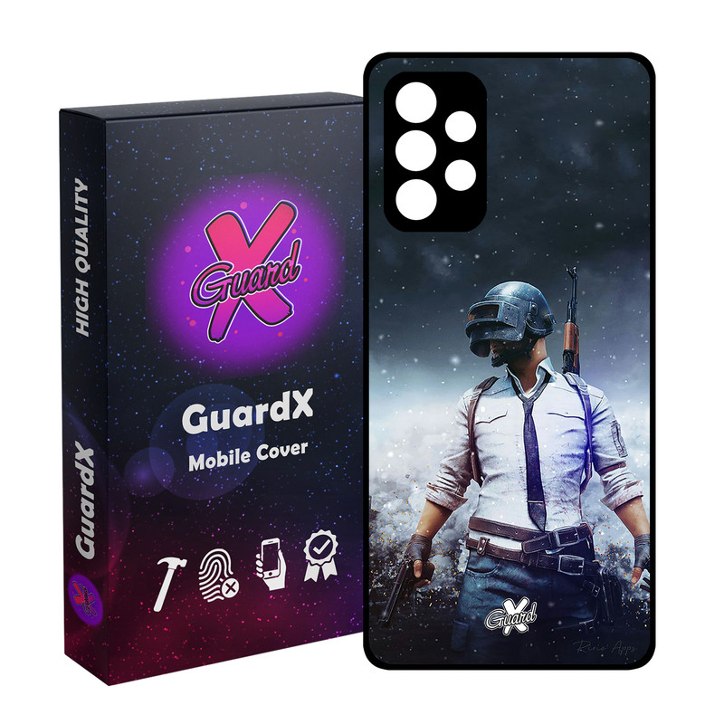 کاور گارد ایکس طرح Pubg مدل Glass10039 مناسب برای گوشی موبایل سامسونگ Galaxy A53