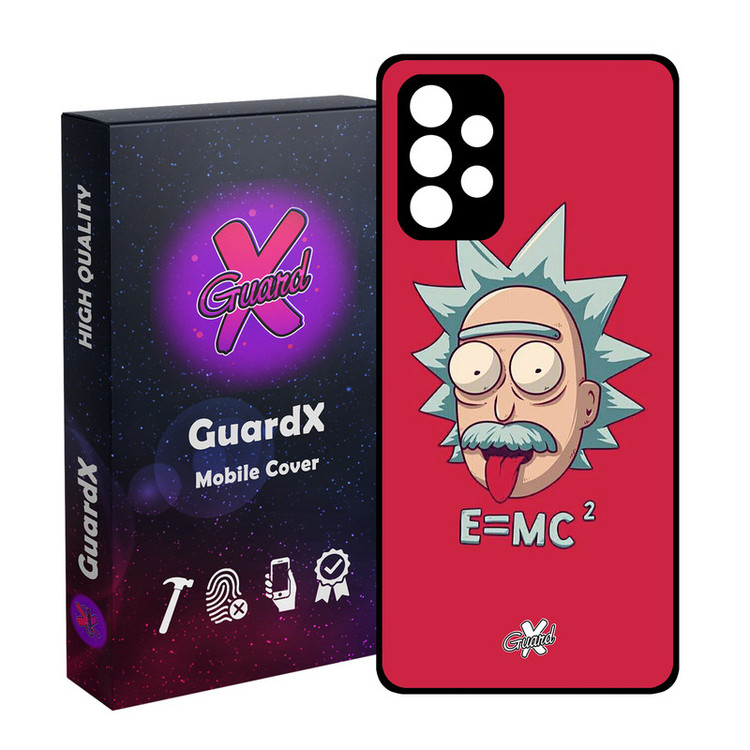 کاور گارد ایکس طرح Rick and Morty مدل Glass10046 مناسب برای گوشی موبایل سامسونگ Galaxy A53