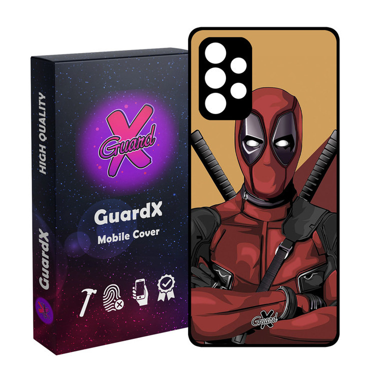 کاور گارد ایکس طرح Dead Pool مدل Glass10091 مناسب برای گوشی موبایل سامسونگ Galaxy A53