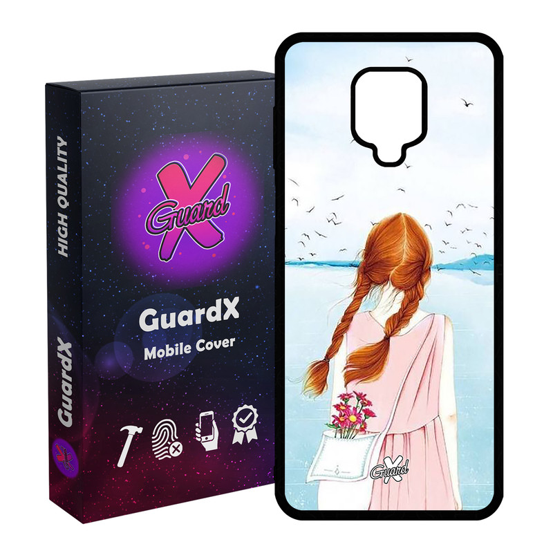 کاور گارد ایکس طرح دختر مدل Glass10213 مناسب برای گوشی موبایل سامسونگ Redmi Note 9S / Note 9 Pro / Note 9 Pro Max