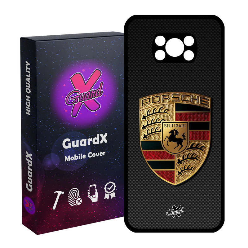 کاور گارد ایکس طرح Porsche مدل Glass10064 مناسب برای گوشی موبایل شیائومی Poco X3 / Poco X3 NFC