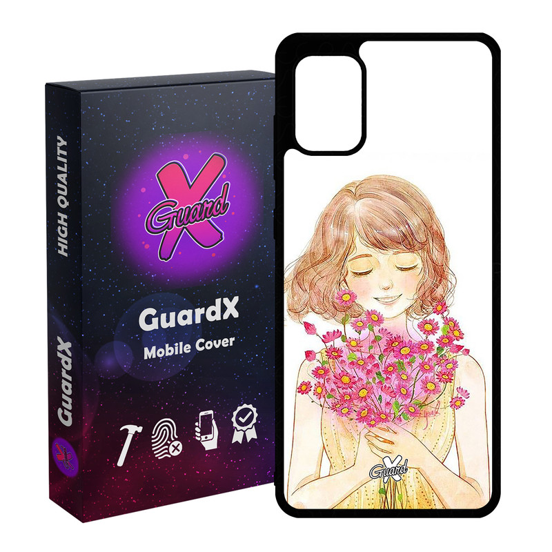 کاور گارد ایکس طرح دختر مدل Glass10239 مناسب برای گوشی موبایل سامسونگ Galaxy A51