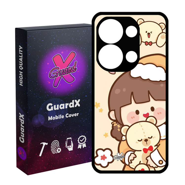 کاور گارد ایکس طرح Girl مدل قاب Glass10524 مناسب برای گوشی موبایل شیائومی Poco X6 5G / Note 13 Pro 5G