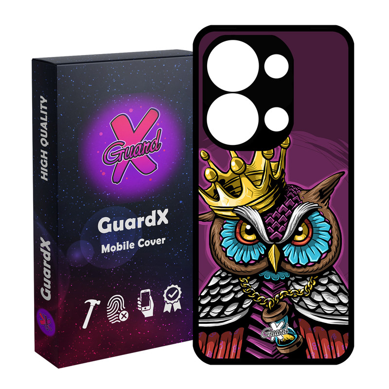 کاور گارد ایکس طرح Owl مدل Glass10081 مناسب برای گوشی موبایل شیائومی Poco X6 5G / Note 13 Pro 5G