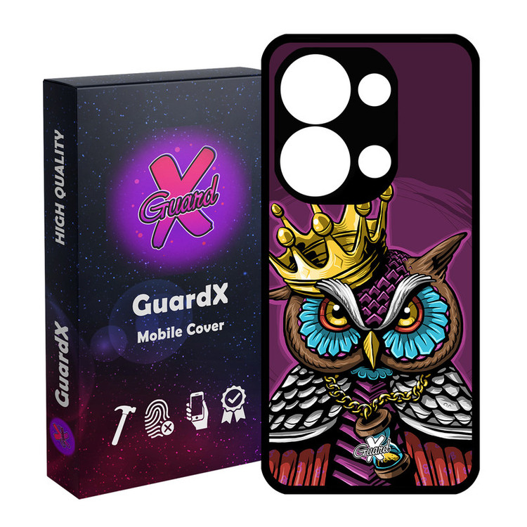 کاور گارد ایکس طرح Owl مدل Glass10081 مناسب برای گوشی موبایل شیائومی Poco X6 5G / Note 13 Pro 5G