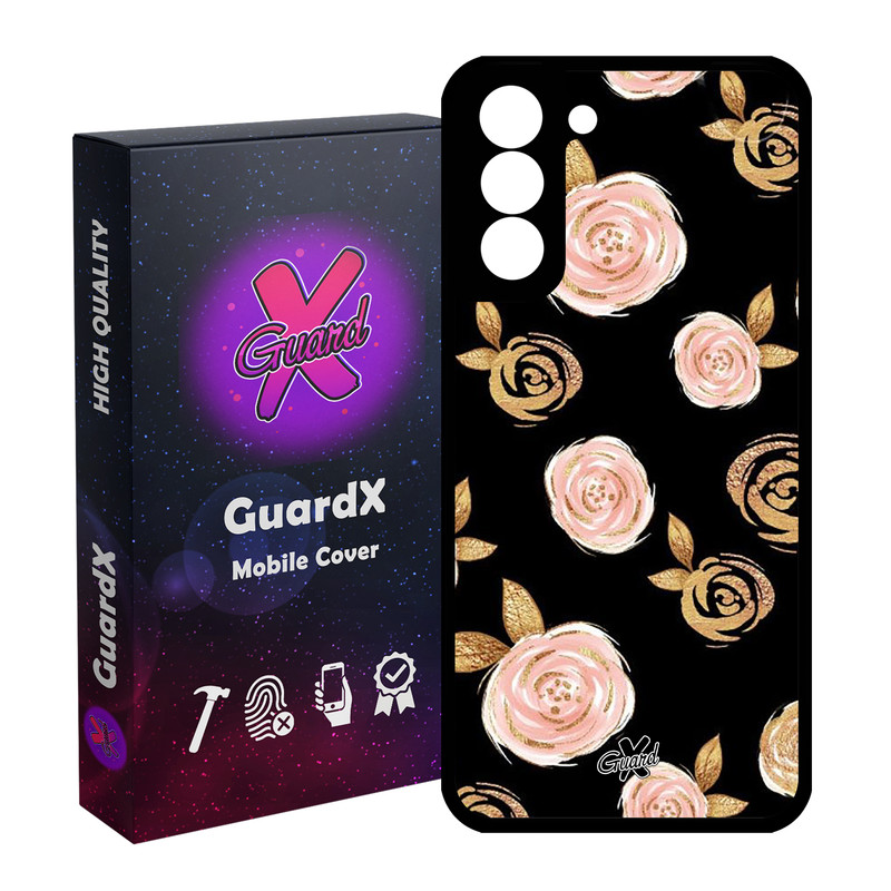 کاور گارد ایکس طرح Flower مدل Glass10105 مناسب برای گوشی موبایل سامسونگ Galaxy S21 FE