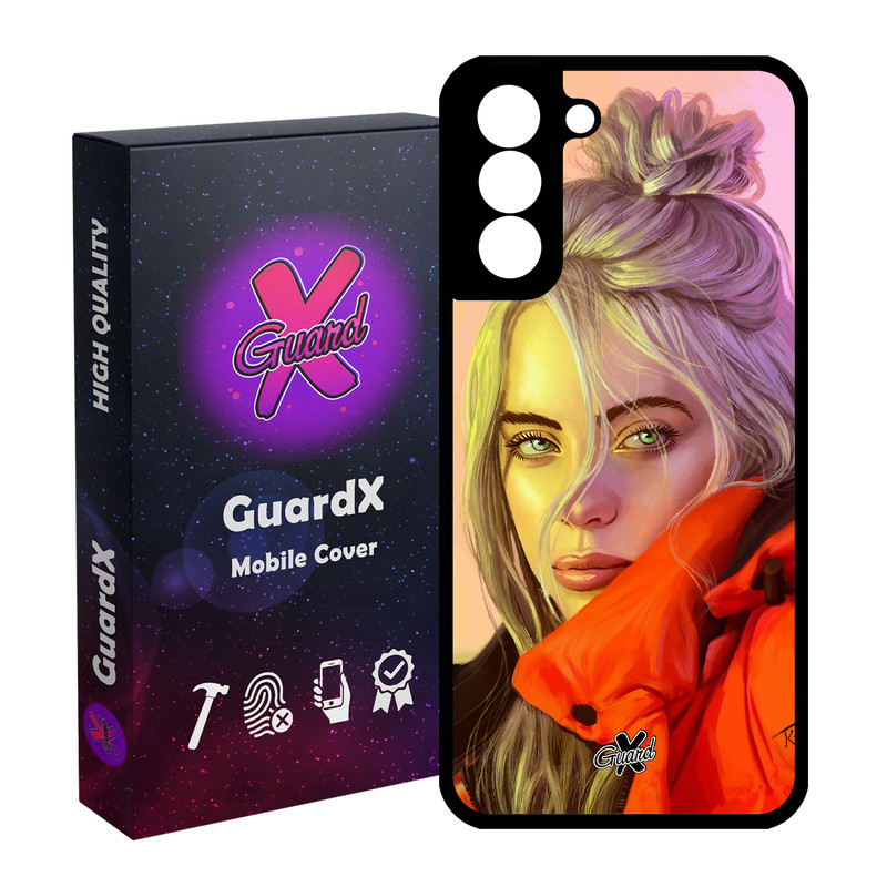 کاور گارد ایکس طرح Billie Eilish مدل Glass10217 مناسب برای گوشی موبایل سامسونگ Galaxy S21 FE