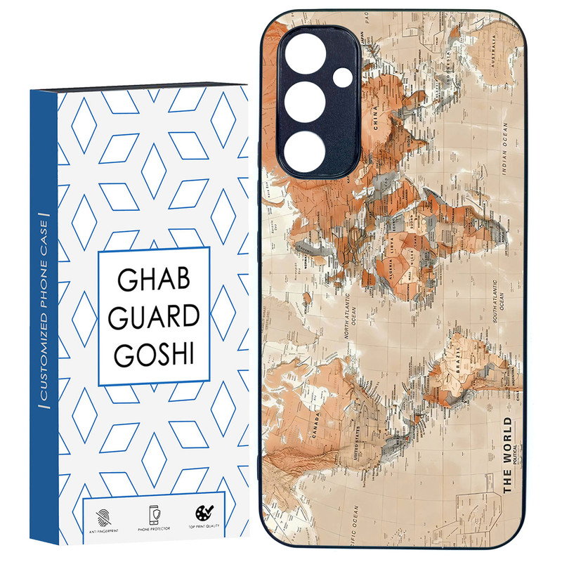 کاور قاب گارد گوشی طرح نقشه کد TPU-081 مناسب برای گوشی موبایل سامسونگ Galaxy A34