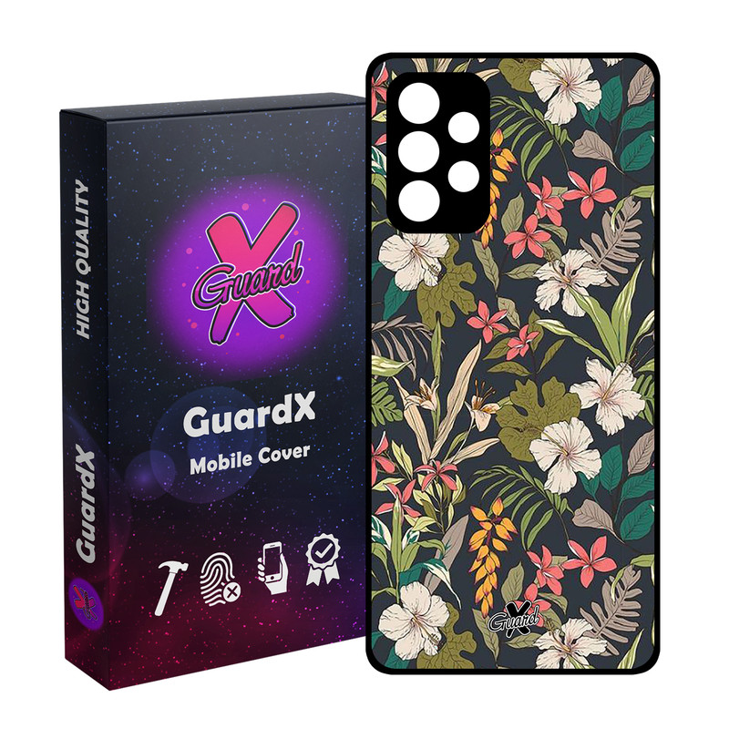کاور گارد ایکس طرح گل مدل Glass10222 مناسب برای گوشی موبایل سامسونگ Galaxy A53