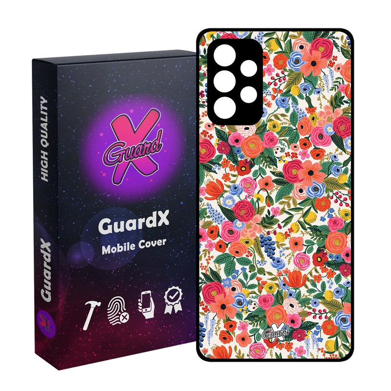 کاور گارد ایکس طرح گل مدل Glass10247 مناسب برای گوشی موبایل سامسونگ Galaxy A53