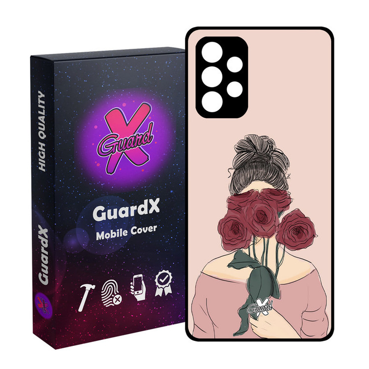 کاور گارد ایکس طرح دختر مدل Glass10284 مناسب برای گوشی موبایل سامسونگ Galaxy A53