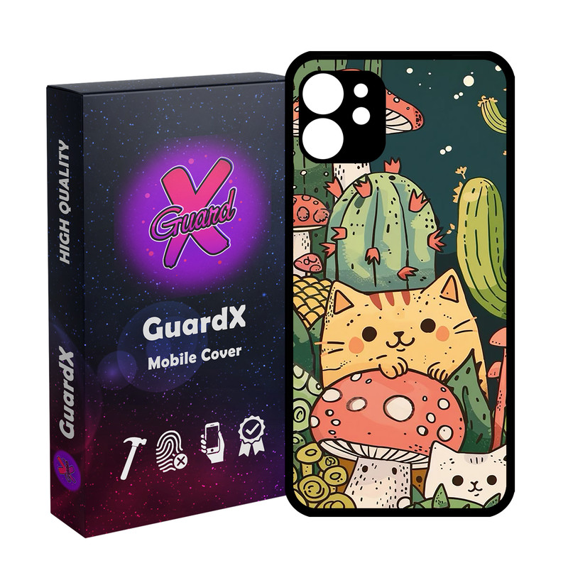 کاور گارد ایکس طرح گربه مدل Glass10782 مناسب برای گوشی موبایل اپل iPhone 11