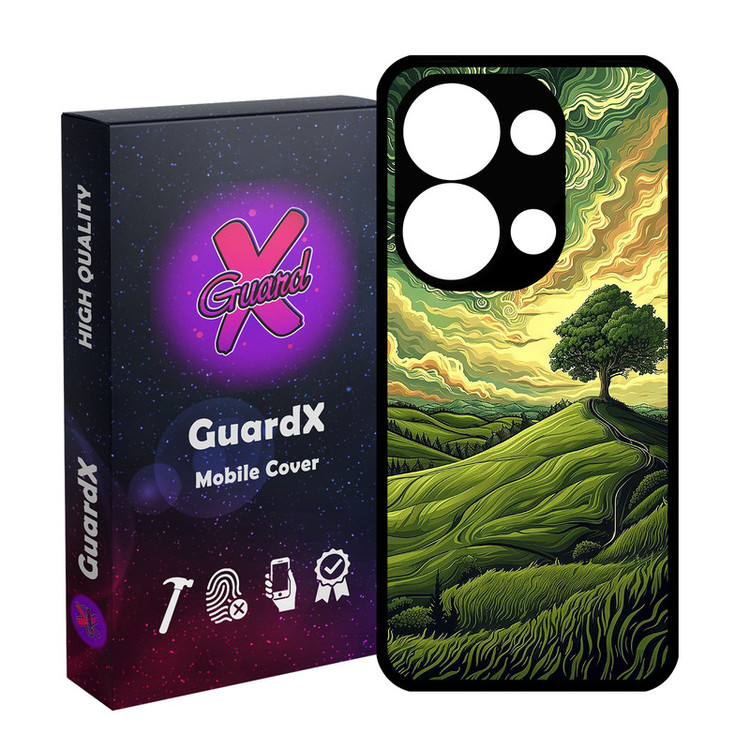 کاور گارد ایکس طرح دشت سبز مدل Glass10790 مناسب برای گوشی موبایل شیائومی Redmi Note 13 Pro 4G / Poco M6 Pro 4G