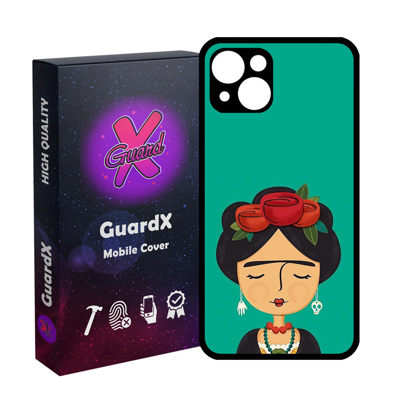 کاور گارد ایکس طرح دختر مدل Glass10783 مناسب برای گوشی موبایل اپل iPhone 13