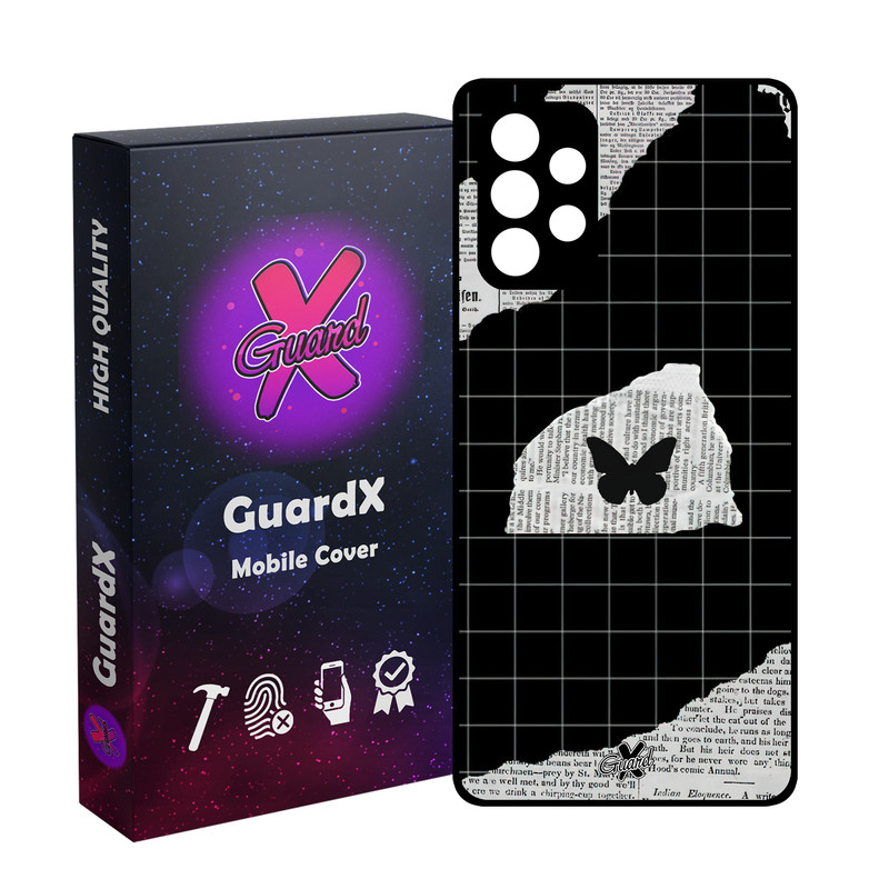 کاور گارد ایکس طرح پروانه مدل Glass10533 مناسب برای گوشی موبایل سامسونگ Galaxy A53